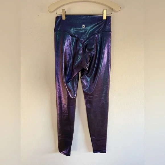 Buff Bunny High Rise Holographic Rebel Leggings Purple Blue Size Medium - Picture 8 of 12